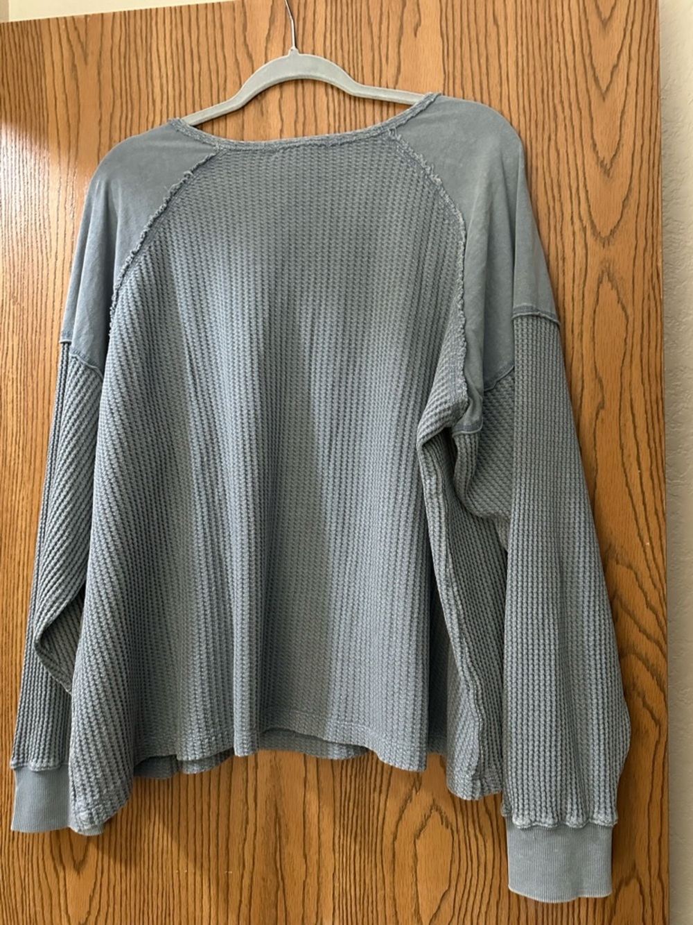 Torrid gray waffle knit pullover - Picture 4 of 4